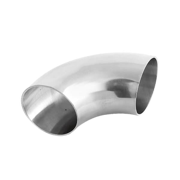[LCS]2 stk 2,5 tommer/63 mm bil eksosrør rustfritt stål 90 graders bøyde albuerør