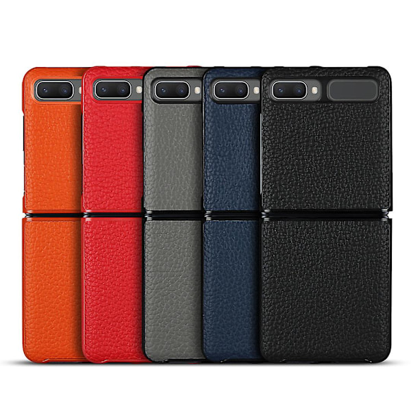 Läderfodral för Samsung Galaxy Z Flip 3 5g Smartphone Red