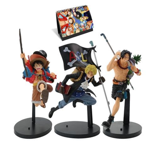 [LCS] Et sæt med 3 udsøgte One Piece-dukker i tre dele