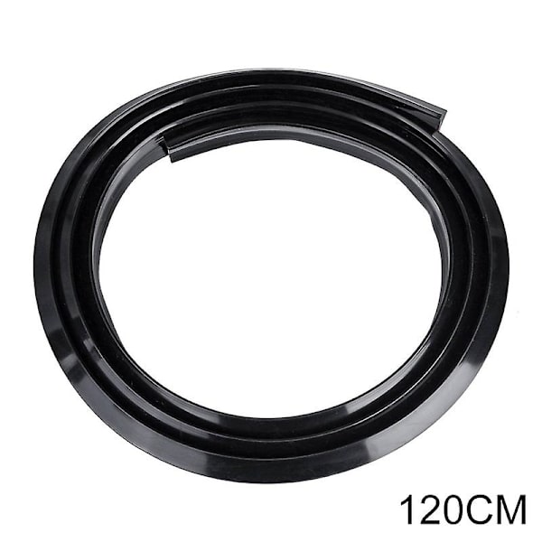 Vattenbarriär för hemmet, silikon, tröskel, självhäftande, badrums- och duschbarriär Black 120cm