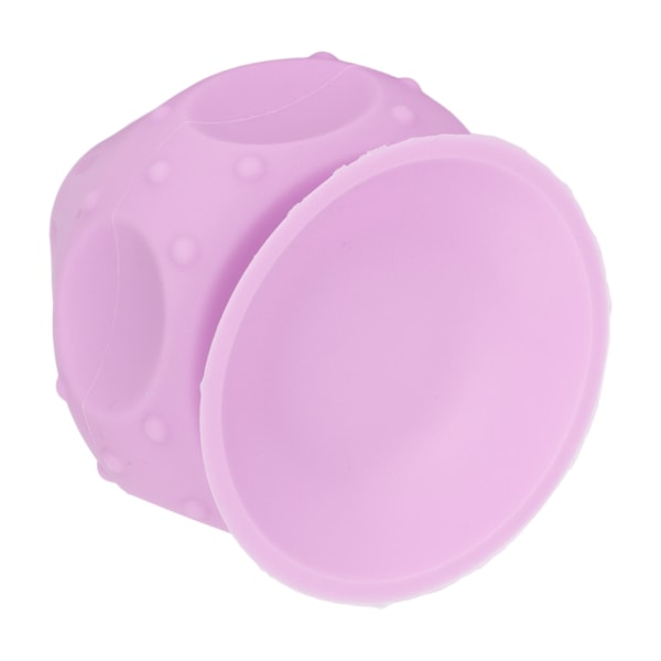 Silikon Myofascial Release Boll Triggerpunktsmassageboll Monterbar Sugkopp Väggmassageapparat för Rygg Midja Nacke Lila