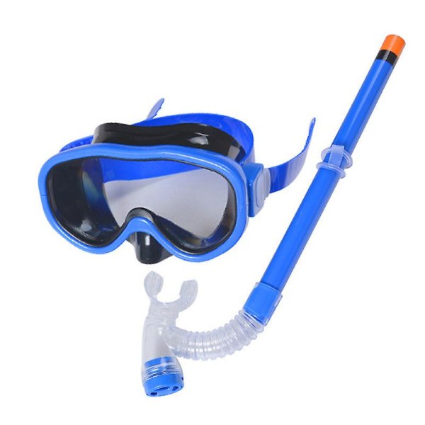 Fashionabla simglasögon för barn med snorkel, undervattenssport, pojkar, flickor, dykarglasögon för barn Deep Blue