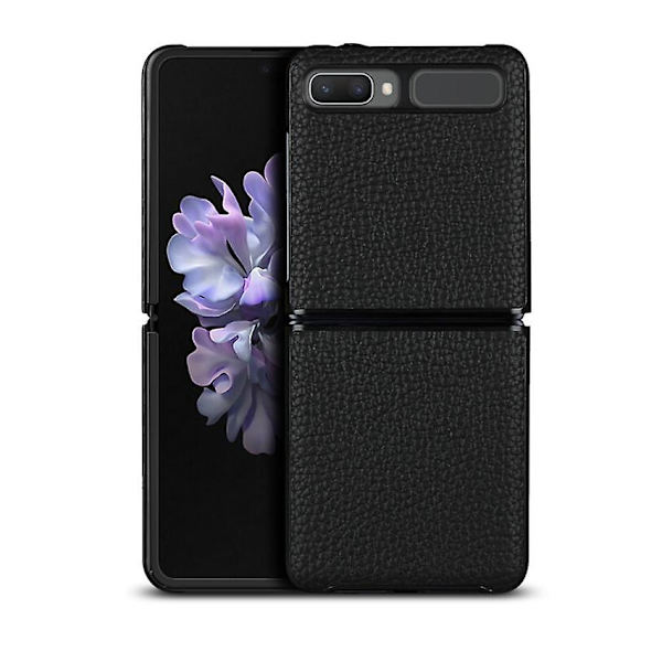 Läderfodral för Samsung Galaxy Z Flip 3 5g Smartphone Black
