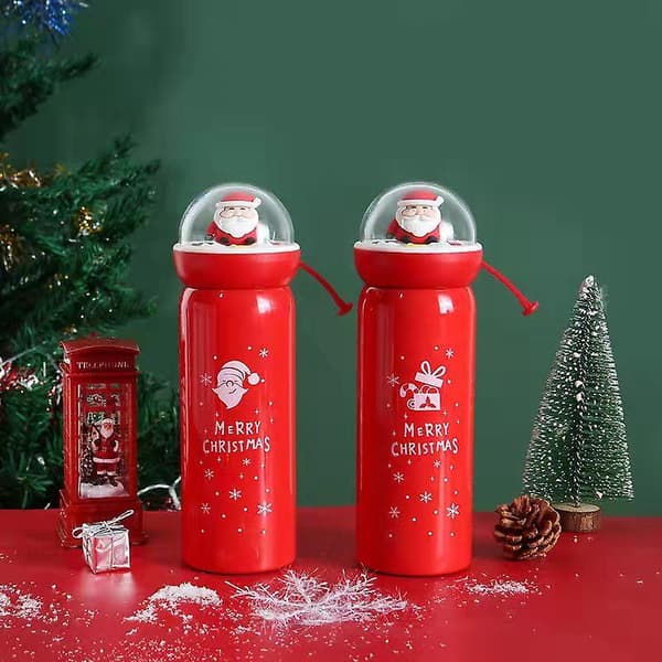 [LCS]Julklapp Söt Älg Tecknad Vattenkopp Festlig Kreativ Present Julmugg Julgran D
