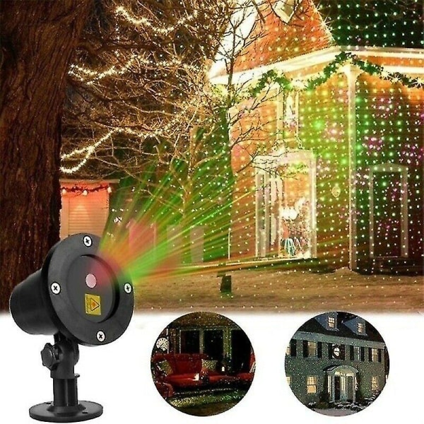 Jouluinen LED-projektori ulkokäyttöön, maisemavalo, joululamp EU Plug