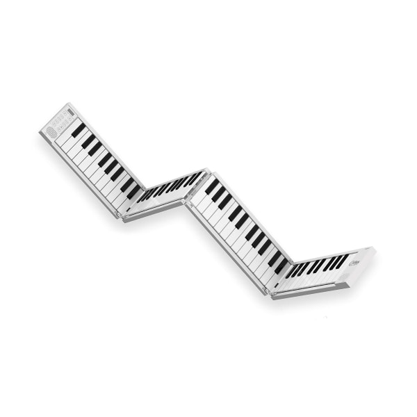 Bärbart hopfällbart piano | Bärbart piano med 88 tangenter med inbyggt USB -uppladdningsbart batteri och USB -midi. 128-toners pianoklaviatur, 1,6 kg, 33 cm