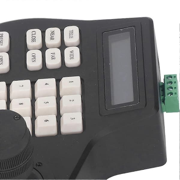 Analog PTZ-tastaturcontroller til koaksiale domekameraer med 2D-joystick, RS485-bus - 100-240V EU-stik