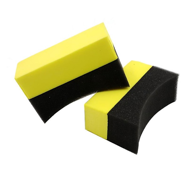 Rengöringssvampborste Bilhjul Däck Tvätt Torka Vattenabsorberande Svampdyna Vax Polering Däckborstar Verktyg Biltvätt 1/2st - Svampar, Dukar & Borstar 10x7x4cm 2Pcs