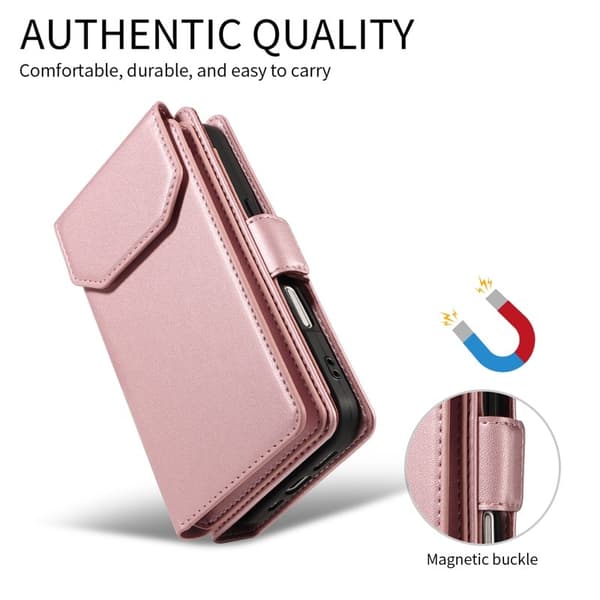 [LCS]Mobile Case for Samsung Galaxy S26 Ultra Artificial Leather Stand - Rose Gold