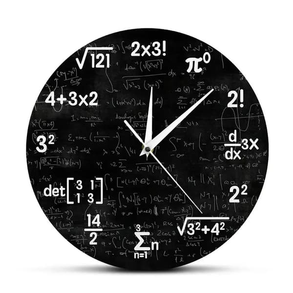Matematiikka Seinäkello Matematiikkakello Valmistujaislahjat Varten