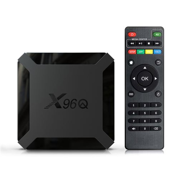 X96Q TV Box Android 10.0 TV-avkodare stöder 4K 3D 1GB 8GB media