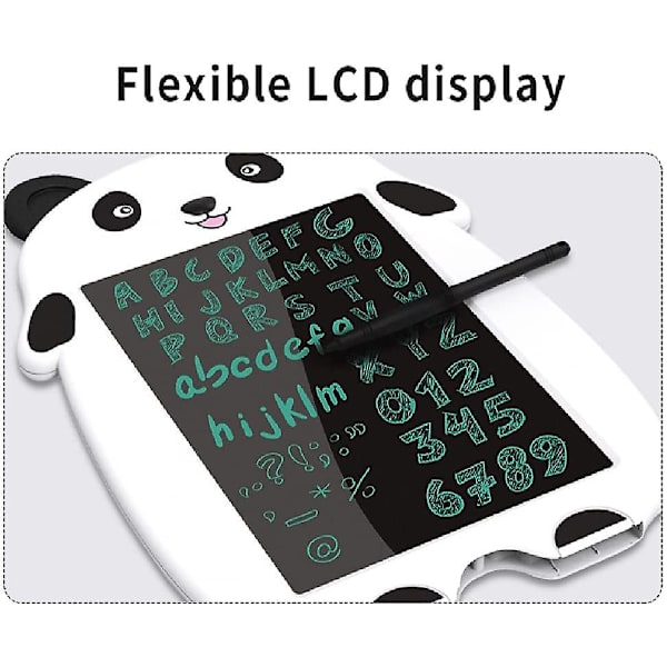 LCD-kirjoitustaulu, 8,5 tuuman piirustustaulu lasten taulut piirustelulauta Black And White Panda