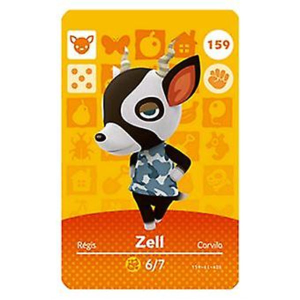 NFC Spilkort til Animal Crossing, ch Amiibo Wii U - 159 Zell