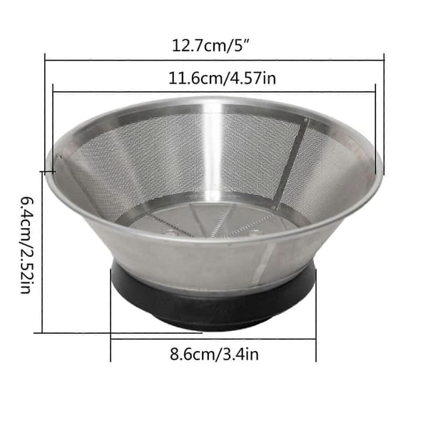 Effektiv udskiftningsdel til saftpresser, saftpresserskærer, multifunktionel saftpresserdel, mesh-filterkurv til WJE4001D silver