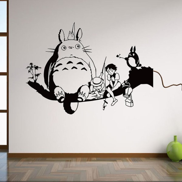 Totoro På Trädet Väggdekaler Dekorativ Avtagbar Väggmålning Vägg