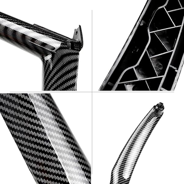 [LCS]4 STK Bil Interiør Vindusbryterpanel Dørhåndtak Trekkdeksel for- E70 E71 E72 X5 X6 2007-2014 Carbon fiber pattern