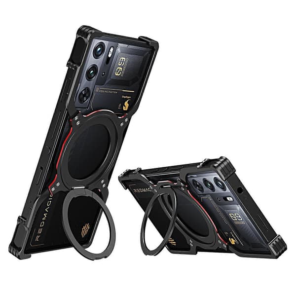 Stativdeksel for ZTE nubia Red Magic 10 Pro 5G/Red Magic 10 Pro+ 5G Metall Bumper Magnetisk Telefon Multicolor Style D