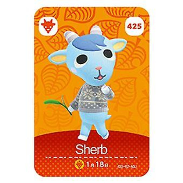 NFC Spelkort för Animal Crossing, ch Amiibo Wii U-425 Sherb
