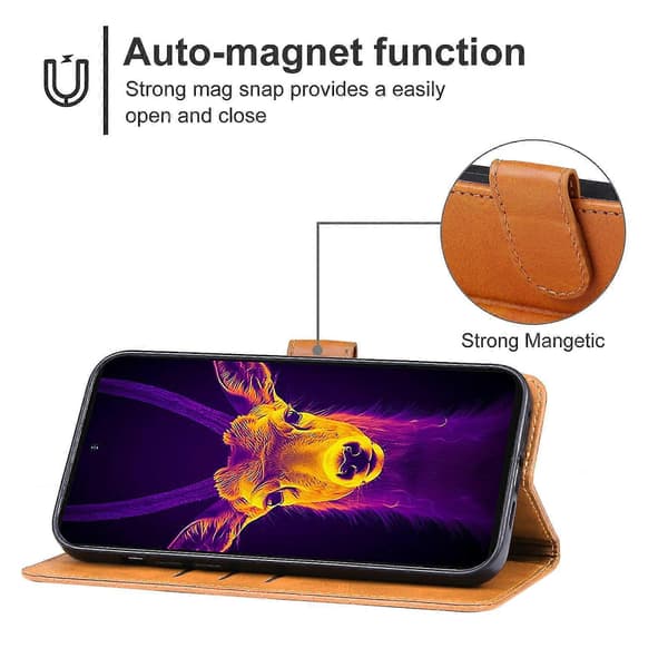[LCS]Til Ulefone Armor 25T Pro Læder Telefoncover Brown