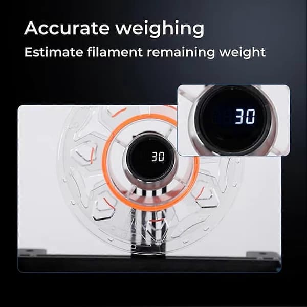 Til Creality Ender 3 3D Digital Spool Rack-S Nøjagtig Vejning Filament Beslag Holder Universal til FDM Black