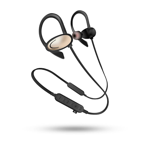 Trådlösa Bluetooth Hörlurar, sportörsnäckor, Vattentäta Stereo Hörlurar För Gym Löpning Brusreducerande Headset gold