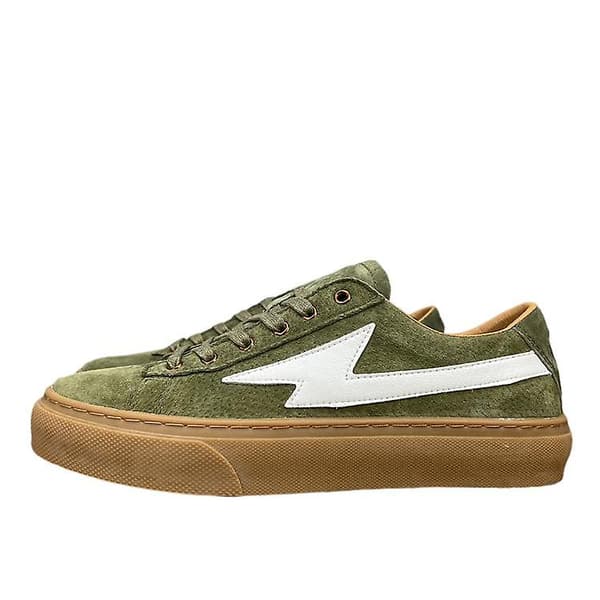 [LCS] Første lag svineskind afslappede sneakers til mænd, der matcher alt 42