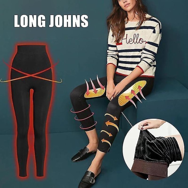 Vintervärmande Leggings Kvinnor Hög elasticitet Strumpbyxor med hög midja Leggings Slim Fit Enfärgad Lång Wine Red