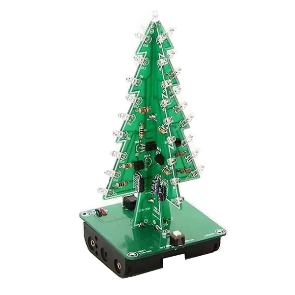Julepynt DIY juletre LED blinkende sett 3D elektronisk