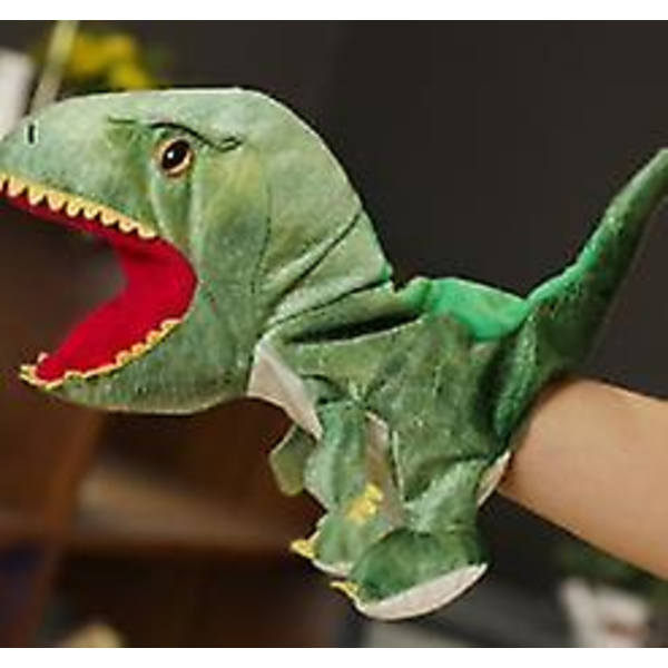 Plysj Hånddukker Dinosaur Leke Munn Hjem Interaktiv Barn Voksne Utstoppede Dukker Rekvisitter