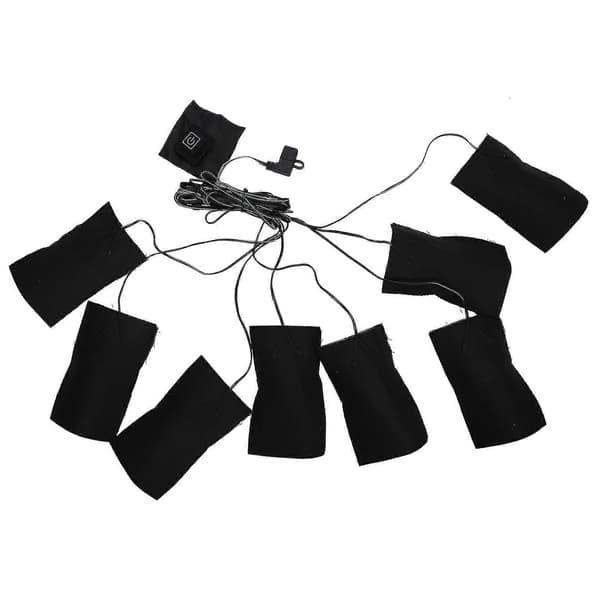 USB elektriska värmedynor tyg 3 växlar vattentäta kläder väst jacka dynor värmeark
