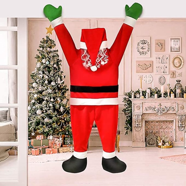 Jultomte för hängande prydnad inomhus utomhus hem dörr vägg