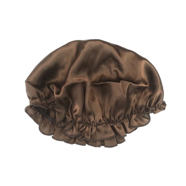 [LCS] Sovehette nattlue i 100 % silke kaffe L kaffe coffee L