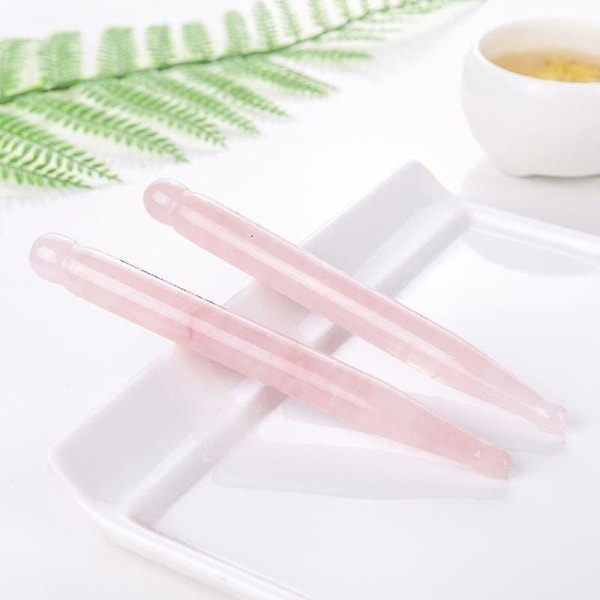 Natural Jade Points Pen Handgjord Face Point Massage Tool Spa Therapy Jade Stone Scraping Stick Massager