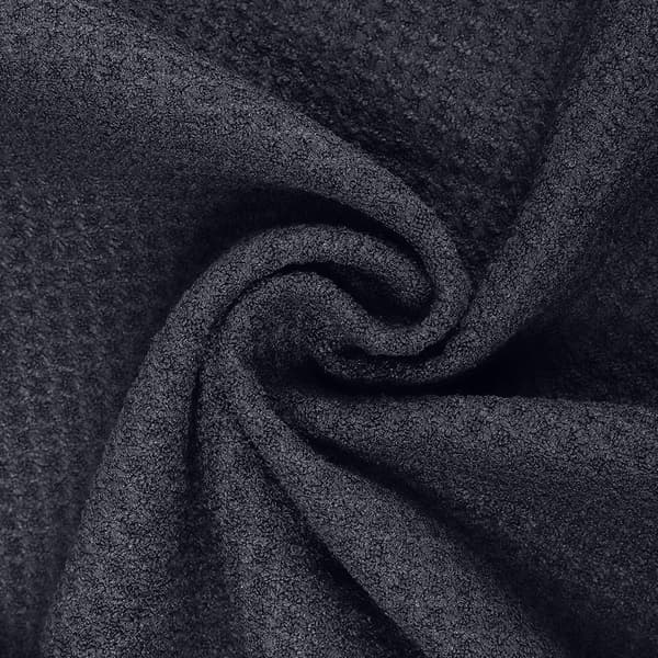 2-pack 40 x 60 cm Tri-fold Golhanddukar, Premium Mikrofibertyg Våffelmönster (Svart) black