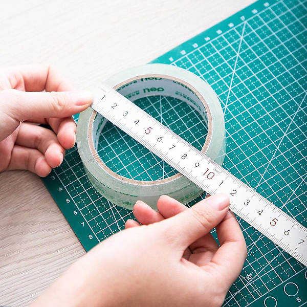 15-30cm Platt Tjock Metall Mätverktyg Kontorsmaterial Rostfritt Stål Rak Linjal Precision 30CM