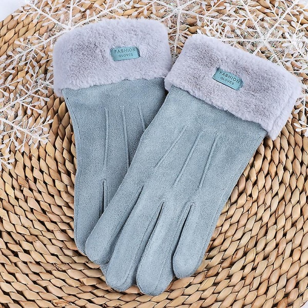 Myke Micro Semsket Vinterhansker for Damer grey
