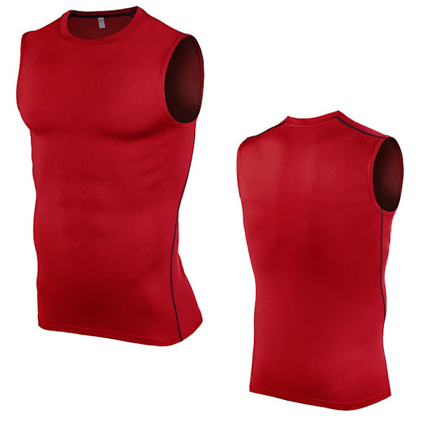 Herre Trænings Tank Top Ærmeløs Muskeltrøje Elastisk Gym Træning Bodybuilding Toppe L