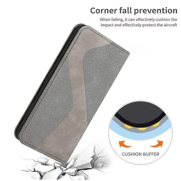 [LCS]Stativfodral för Samsung Galaxy A41 med PU-läderfodral Gray Samsung Galaxy A41