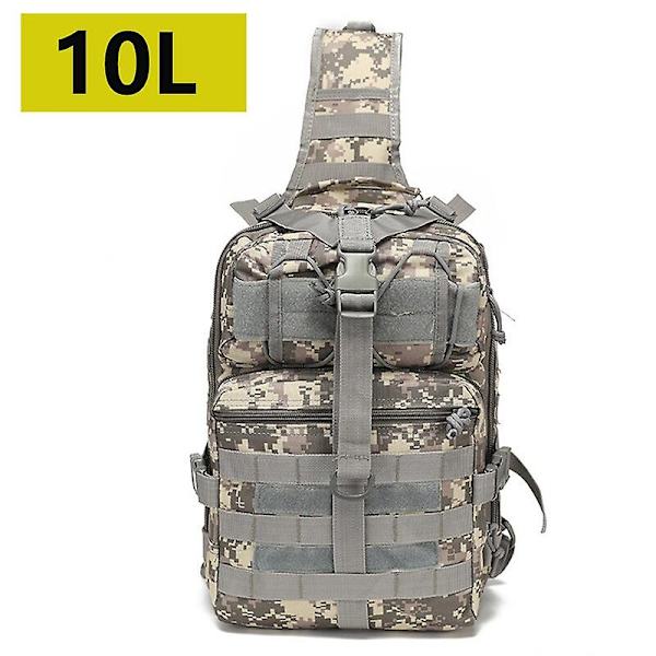 Taktinen olkalaukku, Camouflage Sling -armeijalaukut, sotilaallinen vaellus-, retkeily-, kalastus- ja metsästysreppu Large ACU
