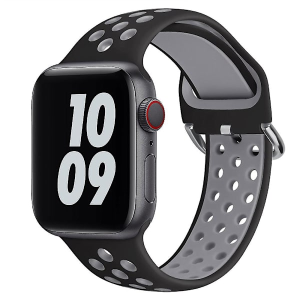 Silikon Sportarmband Kompatibelt med Apple Watch Series 7 6 5 4 3 2 1 Se 38/40/42/44mm 3 38-40mm
