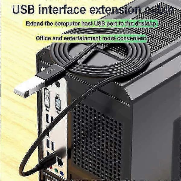 USB 3.0 förlängningskabel Typ A hane till hona 5 Gbit/s höghastighetsdataöverföring och laddningskabel 1M
