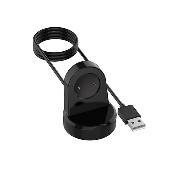 Bärbar Trådlös USB Snabbladdningsdocka Laddare Ställ för Klocka black