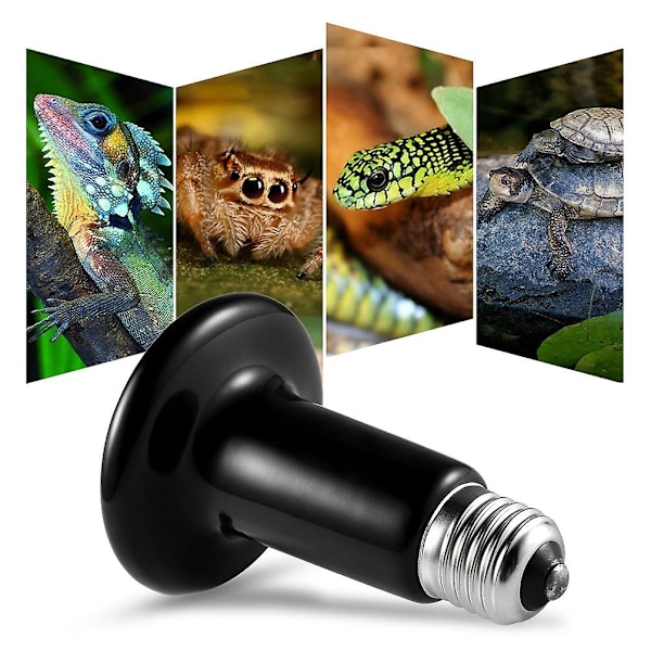 Terrarium Reptil Varme Pære, Keramisk Varmelegeme 100w, E27 Infrarød Keramisk Reptilvarmer