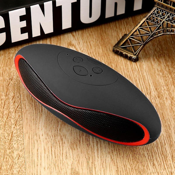 Kannettava langaton Bluetooth-kaiutin 3D-äänijärjestelmä Stereo-musiikkikaiutin Mini TF Super Bass -pylväs Akustinen tilaääni Red