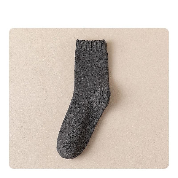 Talven lämmittäjät paksut lämpöiset villa-lumisamettisukat Dark green