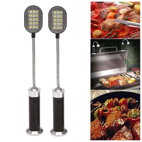 [LCS] Grilllys Magnetisk Base Super-Klare LED-lys - Pakke med 2
