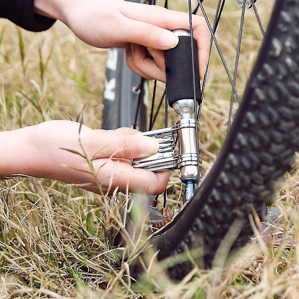 11 i 1 cykelreparationsverktyg set däckjärn portabel cykel multiverktyg skiftnyckel skruvmejsel hex