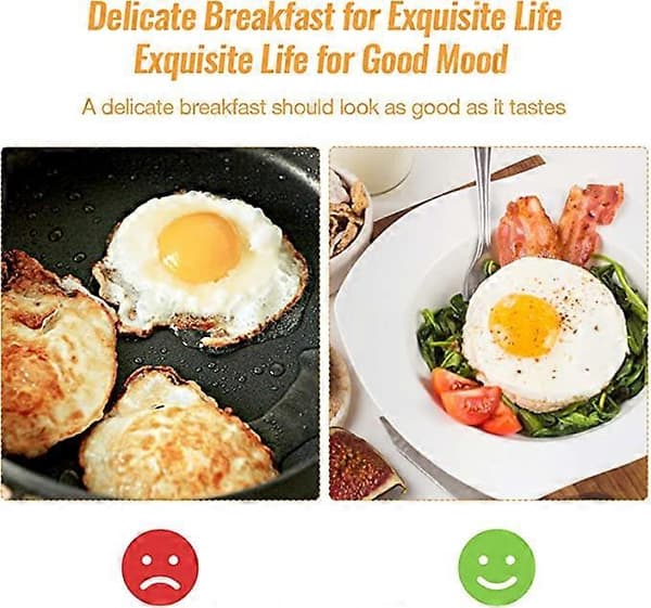 Egg Ring 2-pakning Egg Ring med Anti-skåldingshåndtak