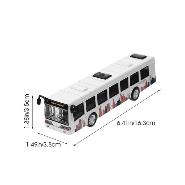 Simulering Busmodel Legering Buslegetøj til Leg Træk-tilbage Bil