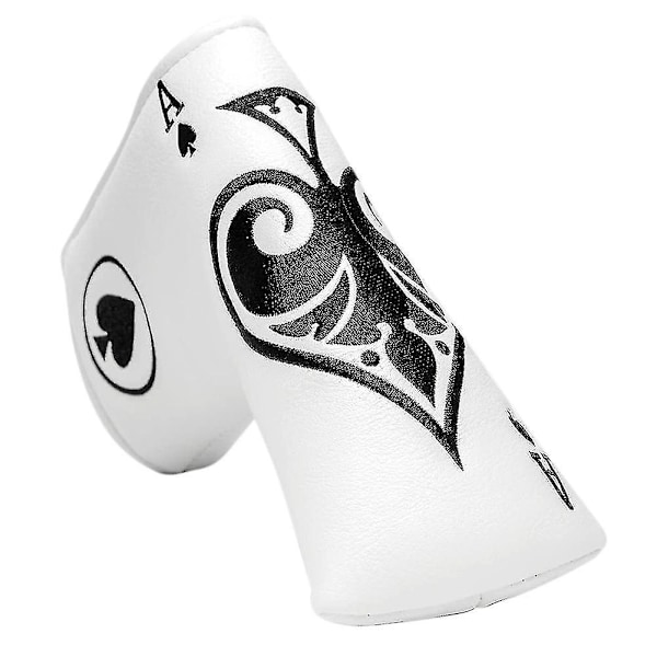 pc Putter Cover til Blade Putters - Golf Putter Cover Hvid